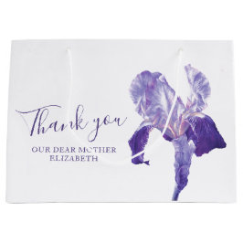 Vielen Dank Hochzeit lila Iris Mutter Gefallen Tas Große Geschenktüte