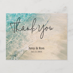 Vielen Dank Hochzeit Postcard Beach Thema Postkarte
