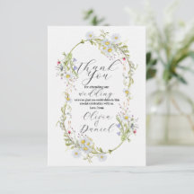 Vielen Dank Hochzeiten Wildblumen Frühjahr Verlobu
