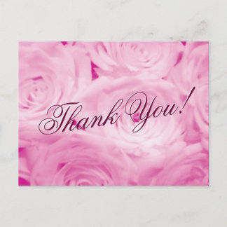 Vielen Dank Hochzeitskarten mit rosa rosa Blume Postkarte