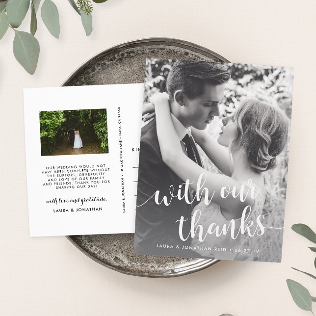 Vielen Dank | Hochzeitsszenario Foto Vielen Dank Postkarte (Von Creator hochgeladen)