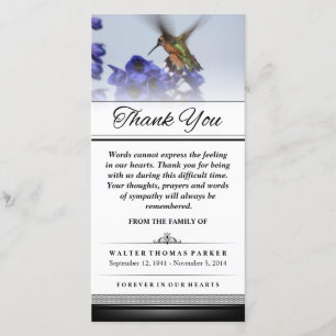 Vielen Dank Hummingbird Words kann nicht Express I Dankeskarte