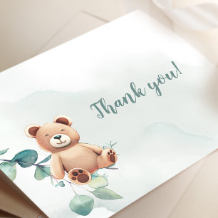 Vielen Dank Ihr Einschließungskarte Baby Bear Dankeskarte