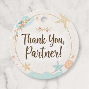 Vielen Dank, Ihr Partner Western Themed Favor Tag Geschenkanhänger