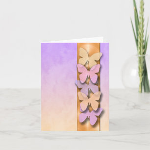 Vielen Dank Ihre Karte Lila und Orange Butterflies