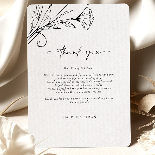 Vielen Dank Ihre Karte Minimalistisch Elegante Scr (Von Creator hochgeladen)