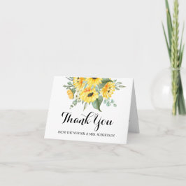 Vielen Dank Ihre Karte Sonnenblumen Grüne Wedding 