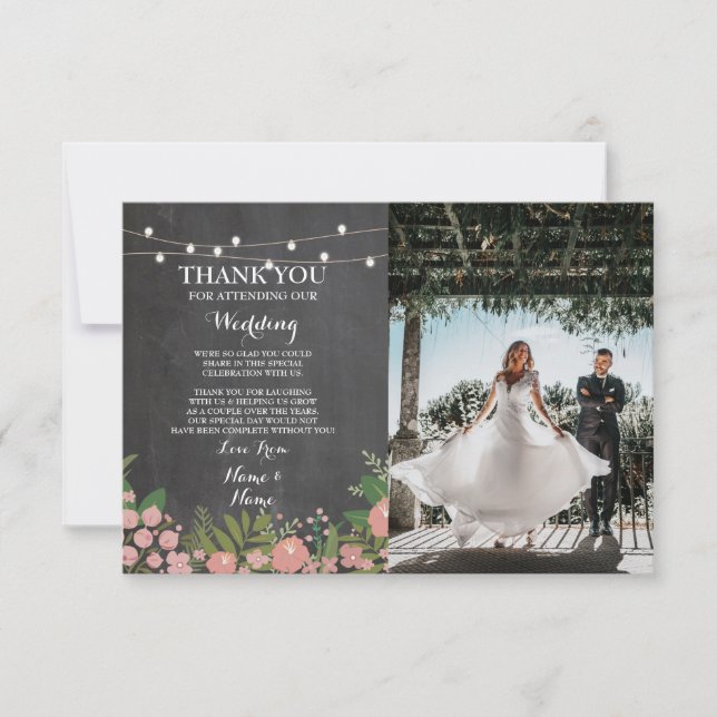 Vielen Dank, Ihre Karte Verlobung Hochzeitskhalk B (Vorderseite)