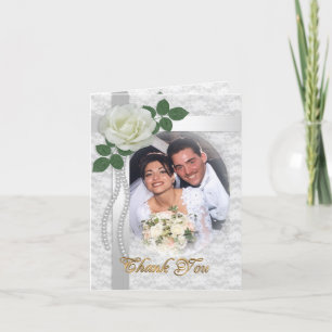 Vielen Dank Karte mit Hochzeitskartentelei Foto