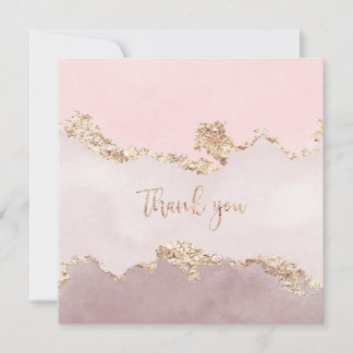 Vielen Dank Karte mit Imitaten Goldfolie-Design