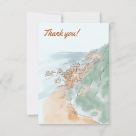 Vielen Dank Karte mit los Engeln. Malibu