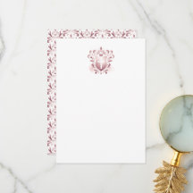 Vielen Dank Karten Dusty Pink Wappen & Cross