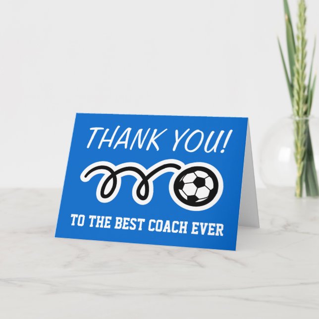Vielen Dank Karten für den Fußballtrainer | Person (Vorderseite)