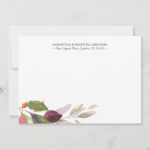 Vielen Dank Karten Rustic Fall Foliage Stationieru