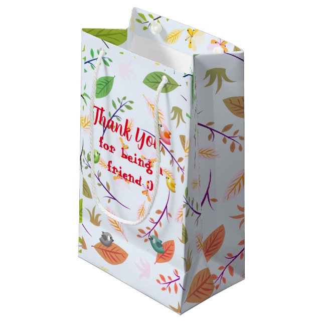 Vielen Dank Kleine Geschenktüte (Vorderseite Schrägansicht)