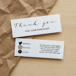 Vielen Dank Kundenbestellung, Social Media Insert 