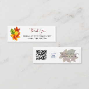 Vielen Dank, künstlerischer Discount Code QR Beila Mini Visitenkarte
