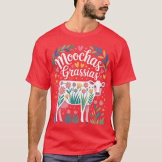 Vielen Dank Landwirt Kuh Wortwitz Gruß T-Shirt