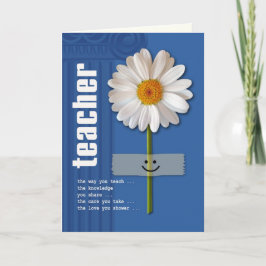 Vielen Dank Lehrer Custom Grußkarten Dankeskarte