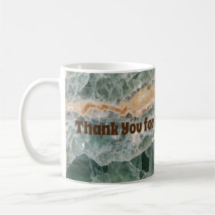 Vielen Dank Lehrer Gemstone Foto Wertschätzung Kaffeetasse
