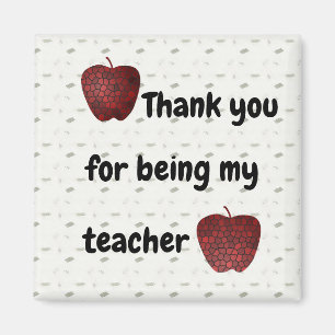 Vielen Dank Lehrer Mosaik Red Apples Klassenzimmer Magnet