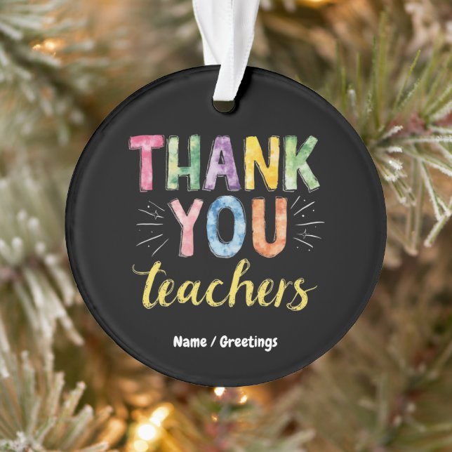 Vielen Dank Lehrer & Schüler Abschluss Geschenk Ornament (Baum)