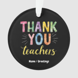 Vielen Dank Lehrer & Schüler Abschluss Geschenk Ornament