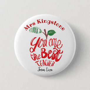 Vielen Dank Lehrer Tasse, dass Sie die beste sind! Button