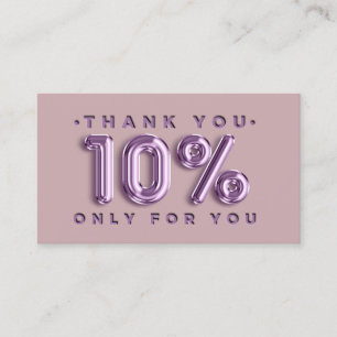 Vielen Dank Logo QRCODE 10%OFF Discount Code Beila Visitenkarte
