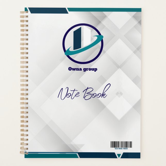 Vielen Dank & Logo & Text personalisieren Planner Planer (Vorderseite)