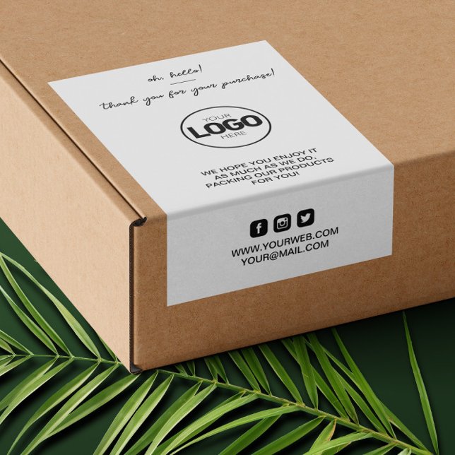 Vielen Dank Logoverpackung Trendy Shipping Sticker (Von Creator hochgeladen)