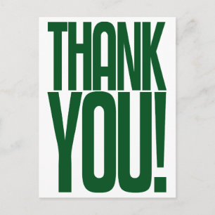 Vielen Dank! Loudmouth Postcard Postkarte