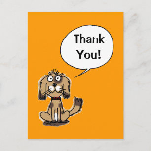 Vielen Dank! (lustiger Hund) Postkarte
