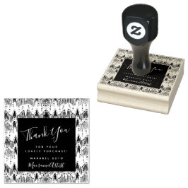 Vielen Dank, Macrame Business Logo Rubber Briefmar Gummistempel
