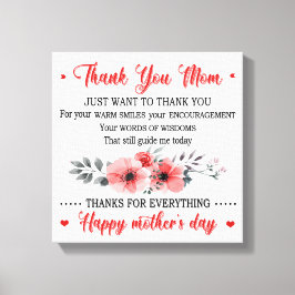 Vielen Dank Mama Glückwunsch Muttertag Leinwanddruck