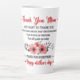Vielen Dank Mama Glückwunsch Muttertag Milchtasse