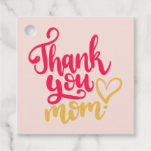 Vielen Dank, Mama mit den Geschenketiketten von He