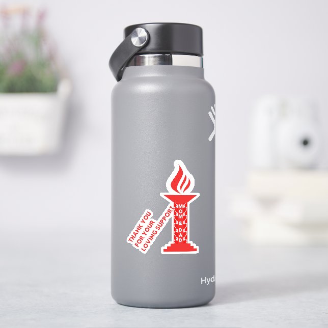 Vielen Dank, Mama und Vater für Ihre liebenswerte  Aufkleber (HydroFlask)