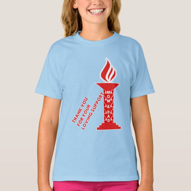 Vielen Dank, Mama und Vater für Ihre liebenswerte  T-Shirt (Vorderseite)
