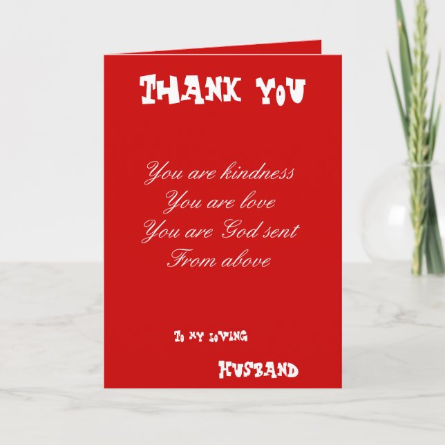 Vielen Dank, Mann Grußkarten Dankeskarte (Vorderseite)