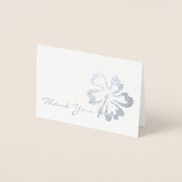 Vielen Dank Metallic Tropical Island Hibiskus Blum Folienkarte