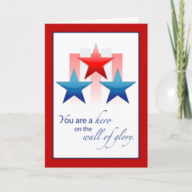Vielen Dank, Militär Service Patriotic Wall of Glo Dankeskarte (Vorderseite)
