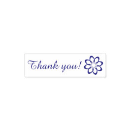Vielen Dank mit Blume Permastempel