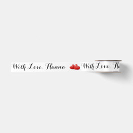 Vielen Dank mit Liebe personalisieren Satinband