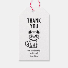Vielen Dank mit niedlichen Farben. Geschenkanhänger