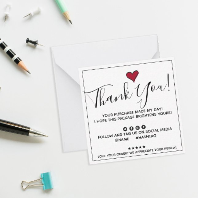 Vielen Dank Mitteilungskarte (Let your customers know you appreciate their business with these personalized thank you cards.)