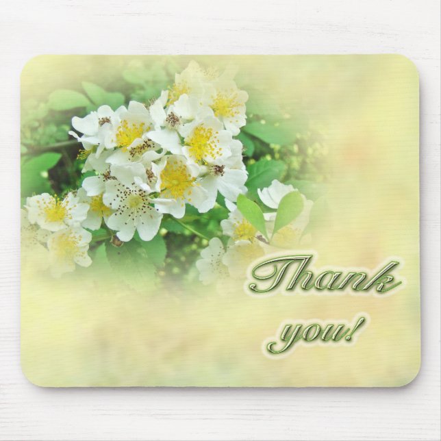 Vielen Dank Multiflora Rose Mousepad (Vorne)