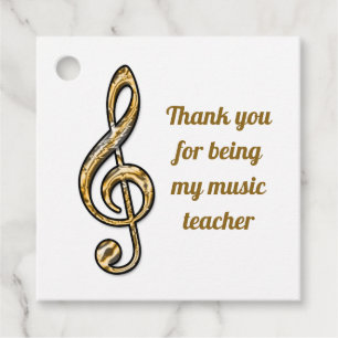 Vielen Dank Musiklehrer Gold Silver Wertschätzung Geschenkanhänger