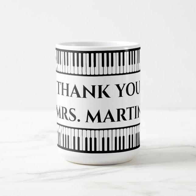Vielen Dank, Musiklehrer Kaffeetasse (Mittel)