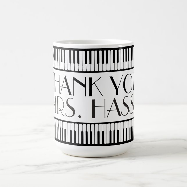 Vielen Dank, Musiklehrer Kaffeetasse (Mittel)